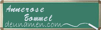 Annerose Bommel Visitenkarte